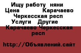 Ищу работу  няни › Цена ­ 1 000 - Карачаево-Черкесская респ. Услуги » Другие   . Карачаево-Черкесская респ.